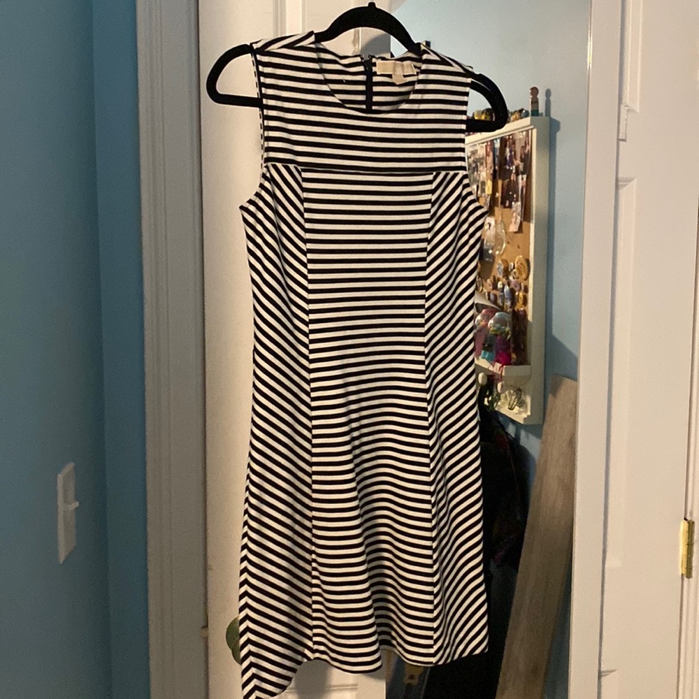 Black and White Striped Michael Kors dress